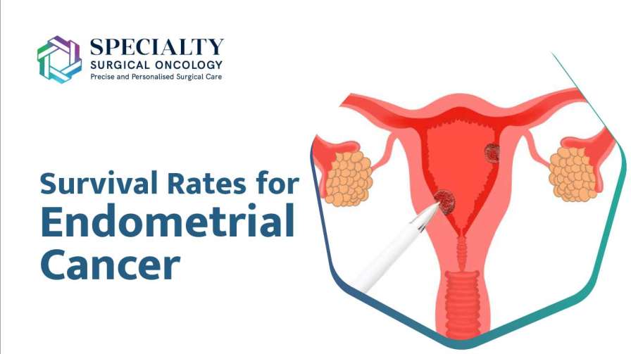 Survival Rates for Endometrial Cancer<br />
